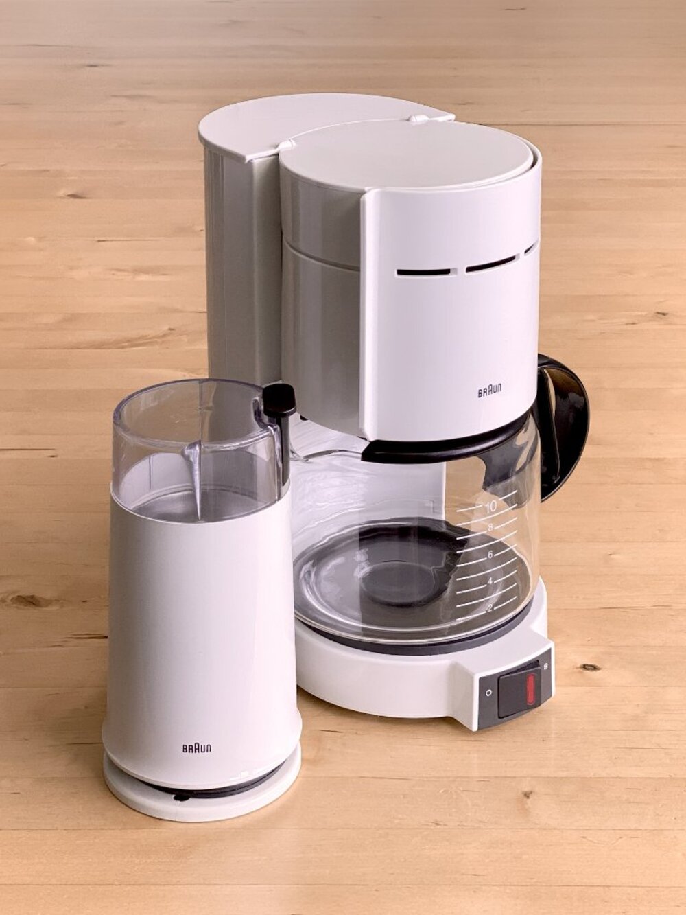 Vintage Braun Aromaster 10-cup Coffee Maker + Braun Aromatic Grinder Set